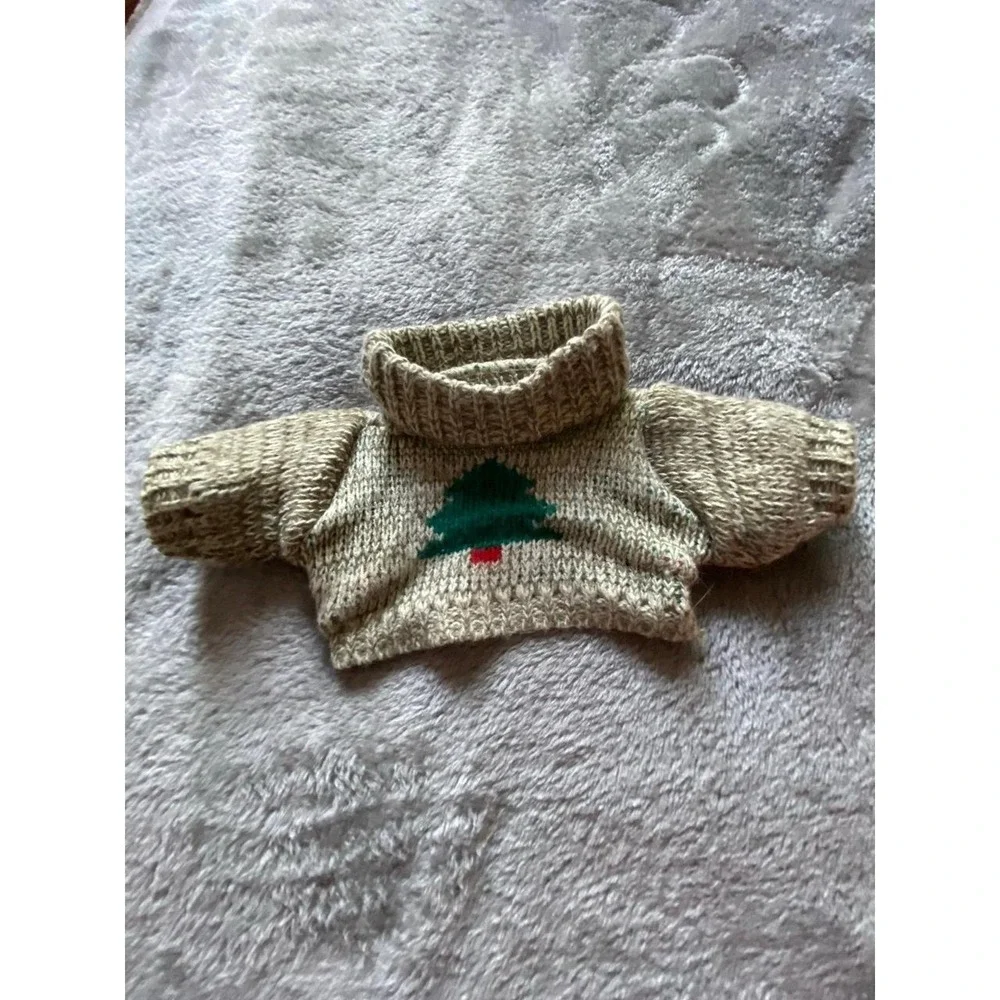 Winter Knit Teddy Bear Holiday Christmas Pine Plush Tree Sweater Turtleneck s20